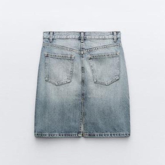 ZARA DENIM SKIRT TRF - Picture 4 of 7